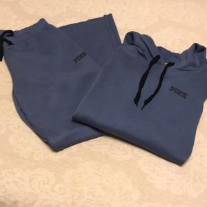 PINK boyfriend hoodie and pants